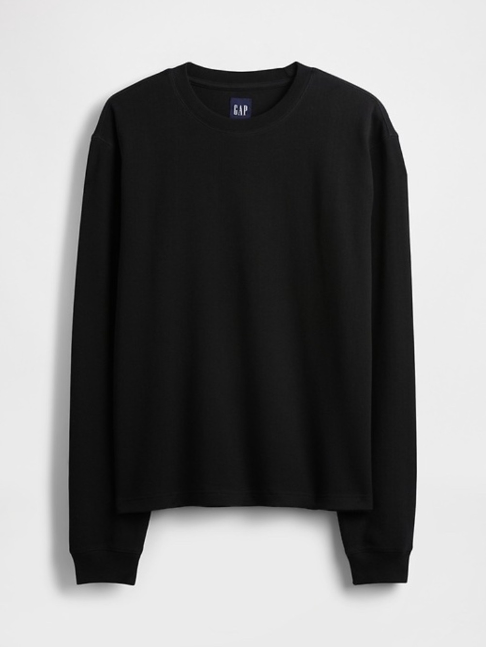 GAP Black Waffle Knit Long-Sleeve size XS